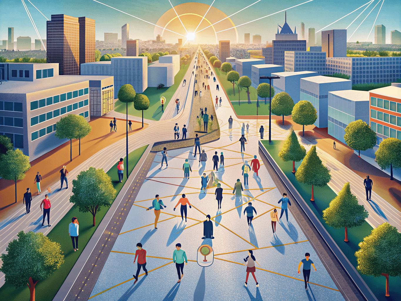 Изображение с картой леса