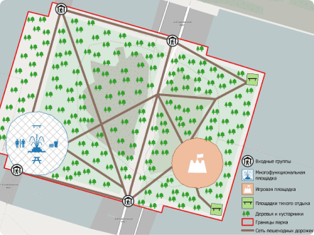 Изображение с картой леса